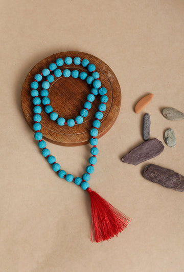 Blue Lava Chanting Beads